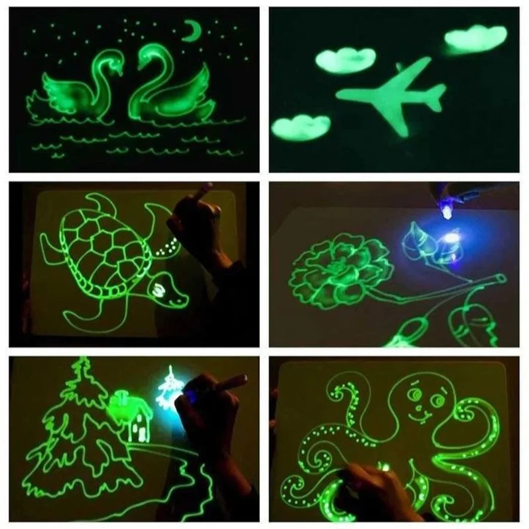 3+ Years Toy Doodle Tablet with Light Drawing Board Set, 11X8X 0.17 In, 0.53 Lbs